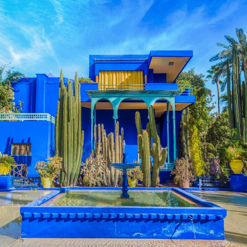 les couleurs inspirées du jardin de majorelle