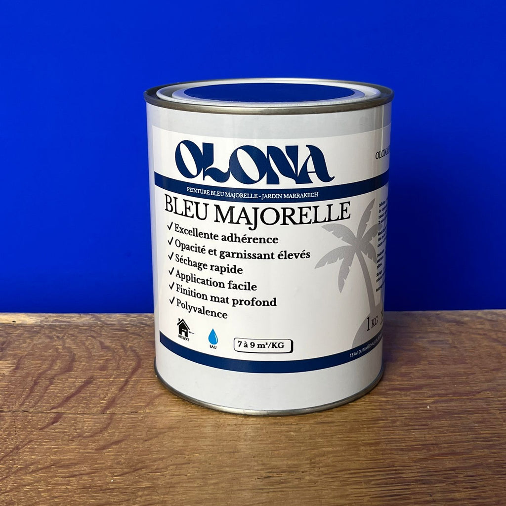 Peinture Bleu Majorelle - Jardin Marrakech - Olona Peinture