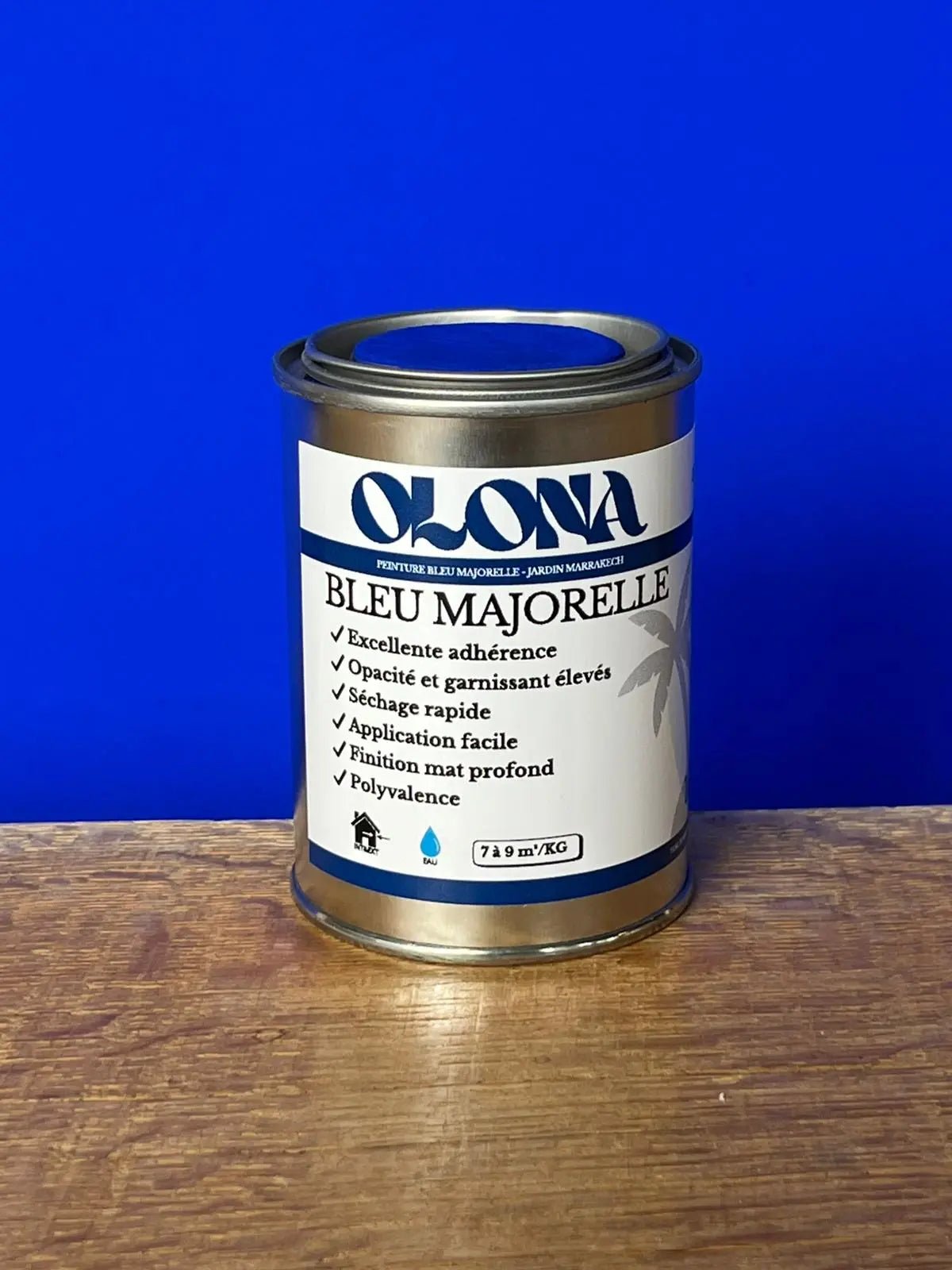 Peinture Bleu Majorelle - Jardin Marrakech - 250 GR - Olona Peinture