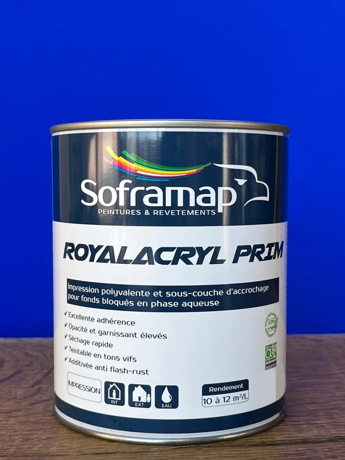 Sous couche universelle 0.5 L avant application du bleu majorelle - Olona Peinture